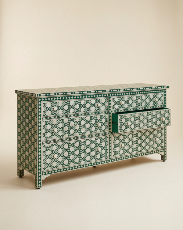 Jade Floral Cabinet