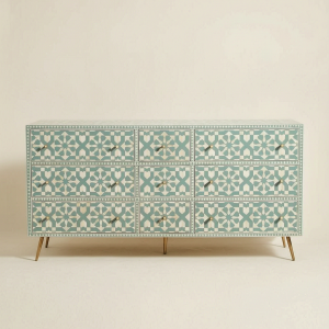 Moroccan Nine-Drawer Cabinet