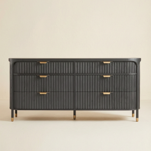Noir Fluted Dresser