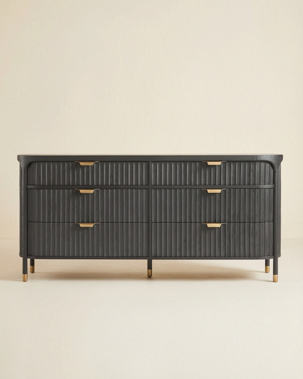 Noir Fluted Dresser