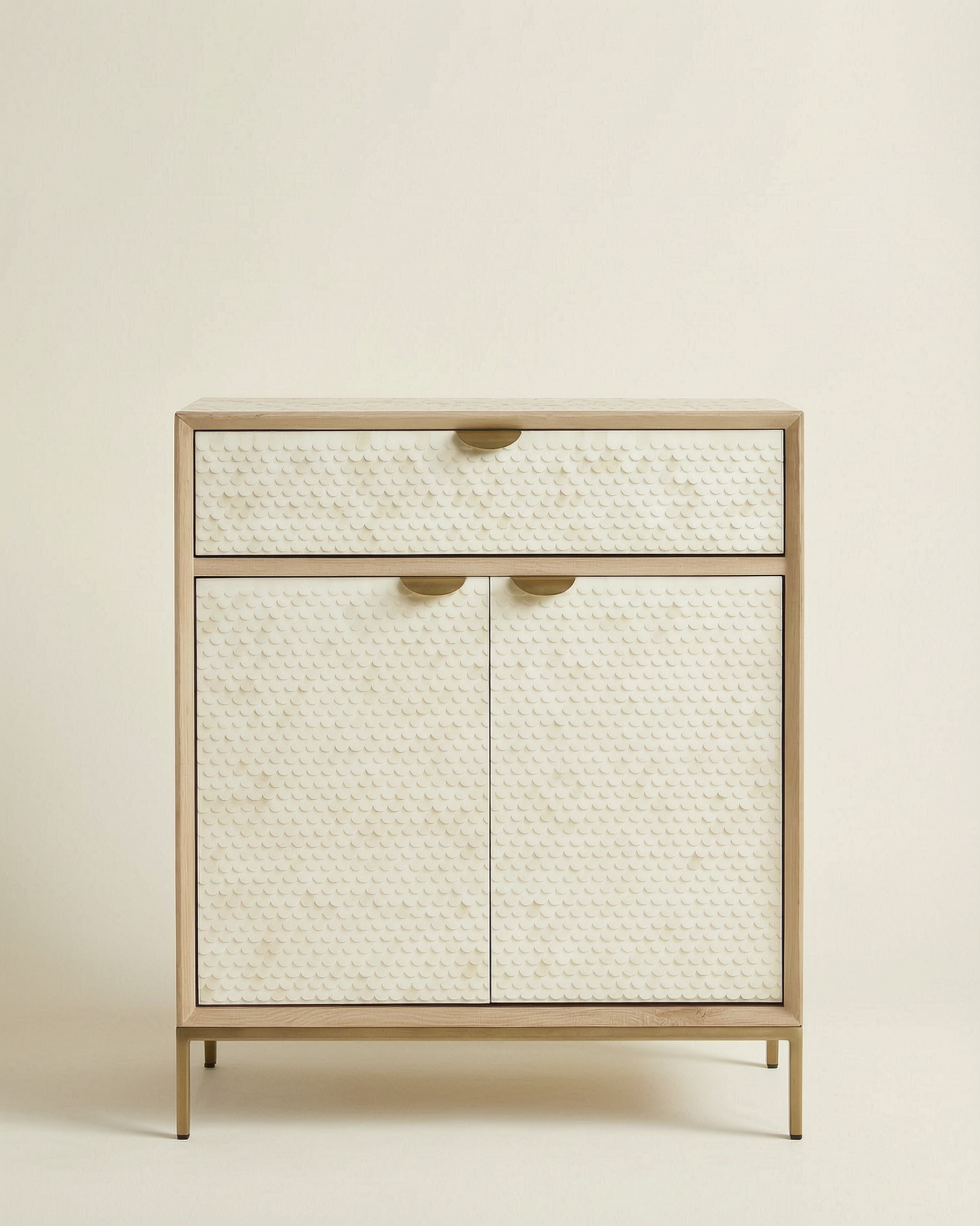 Shell Bone Inlay Cabinet