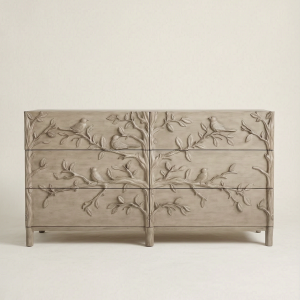 Myna Handcarved Six Drawer Dresser