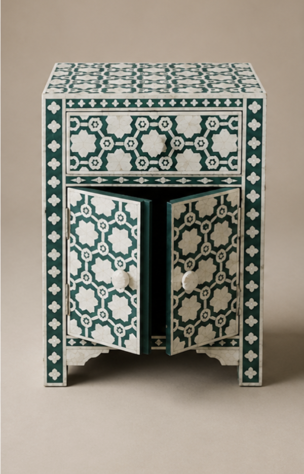 Nusrat Cyan Side Table