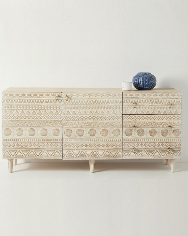 Tribal Handcarved Sideboard